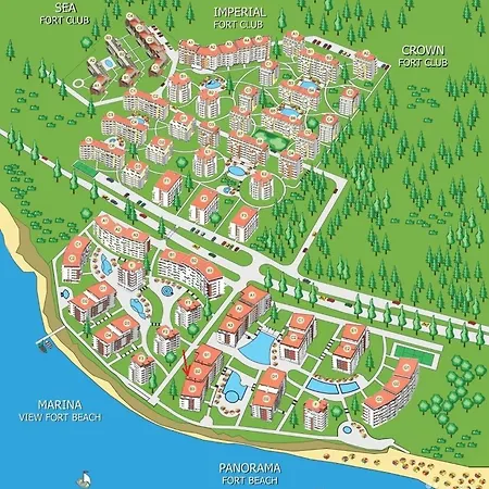 Fort Noks Grand Panorama Fort Beach - B2-room-333 דירה *